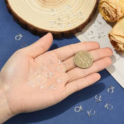 Resin Clip-on Earring Findings X1-FIND-H046-12-01-1