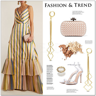 Brass Hoop Earrings JE811A-1