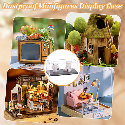 Transparent Acrylic Toys Action Figures Display Boxs ODIS-WH0030-73-1