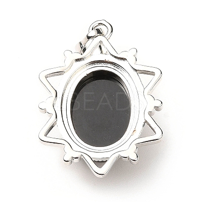 Natural Obsidian Pendants G-B033-03P-19-1
