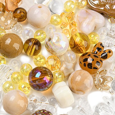 Opaque & Transparent Acrylic Beads MACR-T045-01J-1