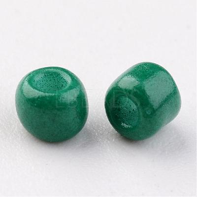 8/0 3mm Baking Paint Glass Seed Beads Loose Spacer Beads X-SEED-S002-K26-1