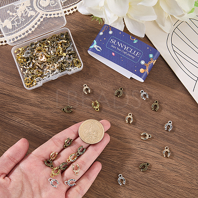 100Pcs Tibetan Style Alloy Pendants FIND-SC0023-11A-1