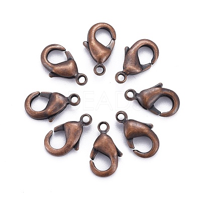Brass Lobster Claw Clasps KK-901-R-NF-1