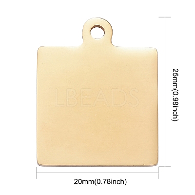 304 Stainless Steel Pendants LS-STAS-I140-23B-G-1