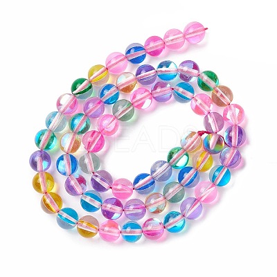 Synthetic Moonstone Beads Strands G-E573-02A-18-1
