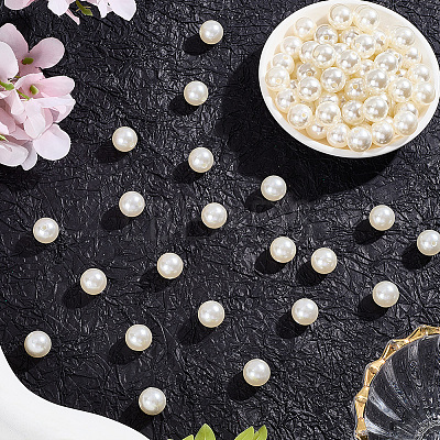 Imitation Pearl Acrylic Beads PEAR-LT0001-02A-1