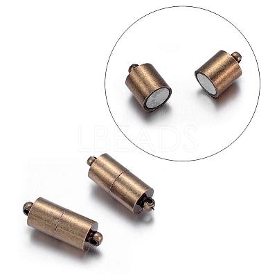 Brass Magnetic Clasps with Loops X-KK-MC027-AB-NF-1