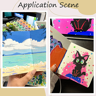 1Pc Portable Art Drawing Sketchbooks AJEW-SP0004-28C-01-1