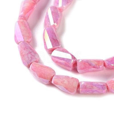 Ombre Effect Dyed Glass Beads Strands GLAA-I059-01E-1