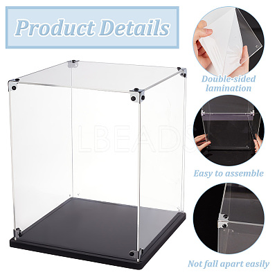 Transparent Acrylic Minifigures Display Case ODIS-WH0043-92B-1