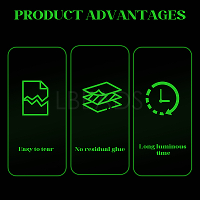 10M Luminous PET Adhesive Tape for Stage AJEW-SP0002-35A-01-1