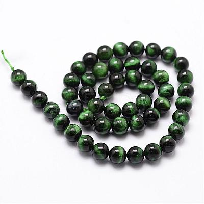 Natural Tiger Eye Bead Strands G-D840-54-10mm-01-1