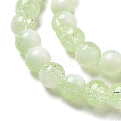 Crackle Glass Beads Strands GLAA-U001-6mm-09-1