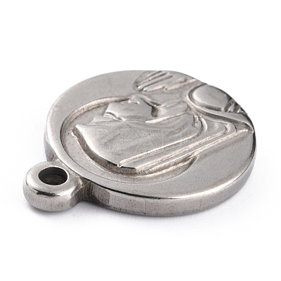 Non-Tarnish 304 Stainless Steel Pendants STAS-O143-04P-1