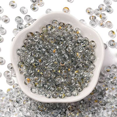 3/0 Baking Paint Transparent Colours Glass Round Beads SEED-L011-13A-12-1