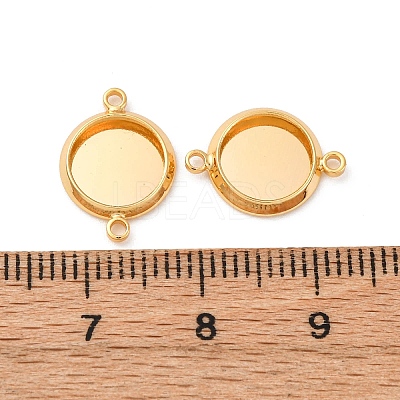 Brass Connector Cabochon Settings KK-F898-21A-G-1