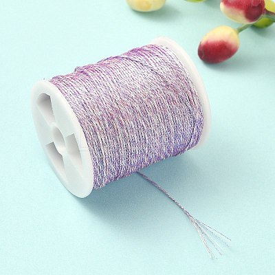 17M Rainbow Color Polyester Sewing Metallic Thread OCOR-E026-08D-1