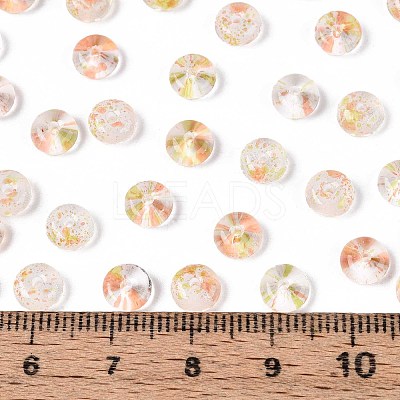 Baking Paint Transparent Glass Beads DGLA-T004-07H-1