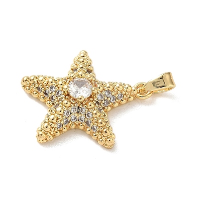 Brass Micro Pave Cubic Zirconia Pendants LS-KK-K305-11B-G-1