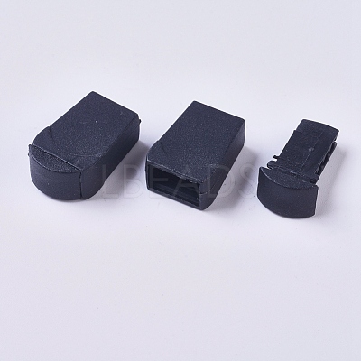 Plastic Zipper Pull Cord Ends KY-WH0020-27-1