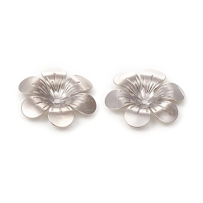 6-Petal Brass Bead Caps KK-I669-06P-1