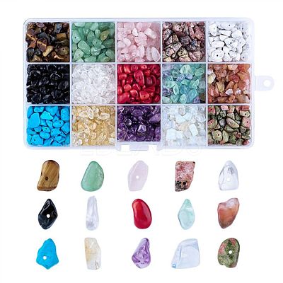 Mixed Natural & Synthetic Gemstone Beads G-X0003-B-1