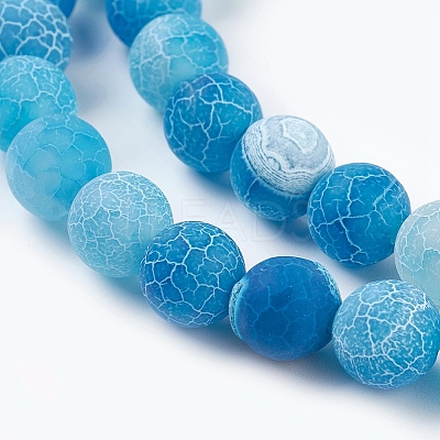 Natural Crackle Agate Beads Strands LS-G-G055-8mm-2-1