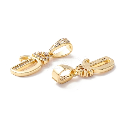 Eco-Friendly Brass Micro Pave Cubic Zirconia Pendants KK-K265-01G-D-1