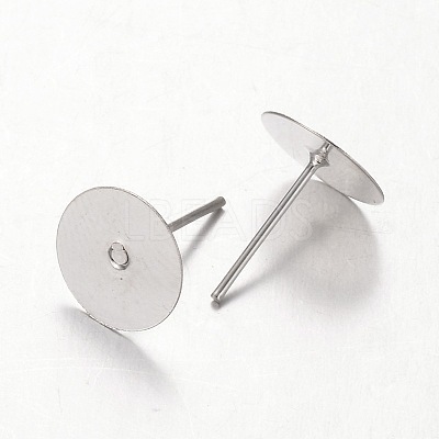 Earring Stud Ear Nail Iron Flat Base Cup Post Earring Findings X-E174-S-1