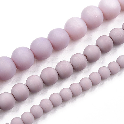 Opaque Glass Beads Strands GLAA-T032-P4mm-MD07-1