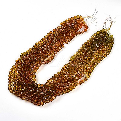 Baking Paint Transparent Glass Beads X1-DGLA-A035-T10mm-A05-1