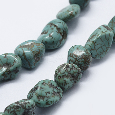 Natural Magnesite Beads Strands G-P349-02-1