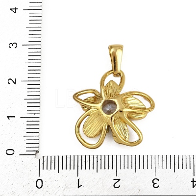 304 Stainless Steel Enamel Pendants STAS-C139-03D-G-1