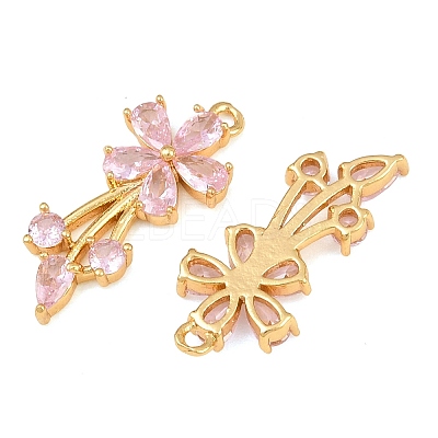 Brass Micro Pave Cubic Zirconia Pendants CU-CBA7392-12G-02-1