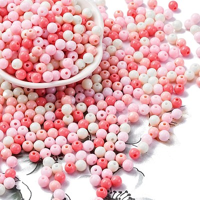 Opaque Acrylic Beads SACR-Q004-01G-1