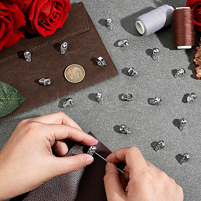 20Pcs Alloy Shank Buttons BUTT-PH0001-82A-P-1