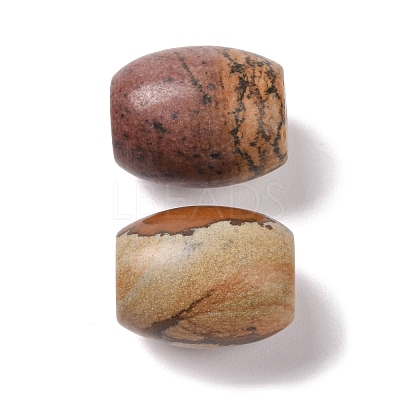 Natural Picture Jasper European Beads LS-G-F580-A03-1