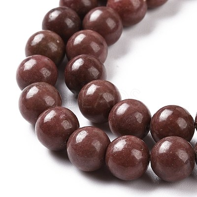 Natural Rhodonite Round Bead Strands G-J302-10-4mm-1