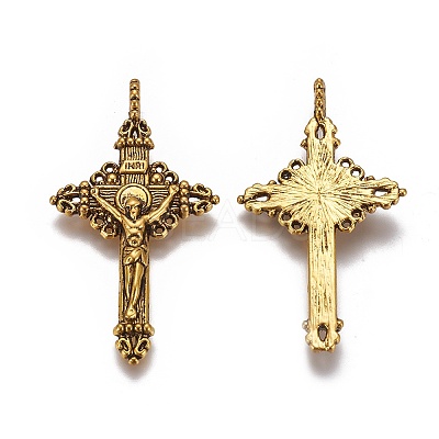 Tibetan Style Alloy Pendants PALLOY-J050-01AG-NR-1