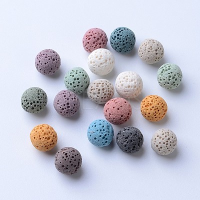 Unwaxed Natural Lava Rock Beads X-G-F325-16mm-M-1