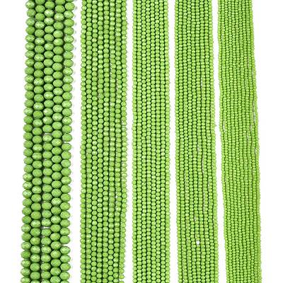 Opaque Solid Color Imitation Jade Glass Beads Strands EGLA-A044-P1mm-D30-1