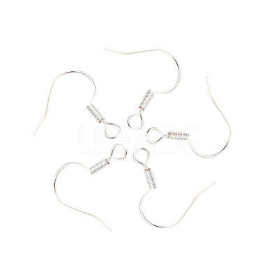 Brass Earring Hooks KK-Q363-S-NF-1
