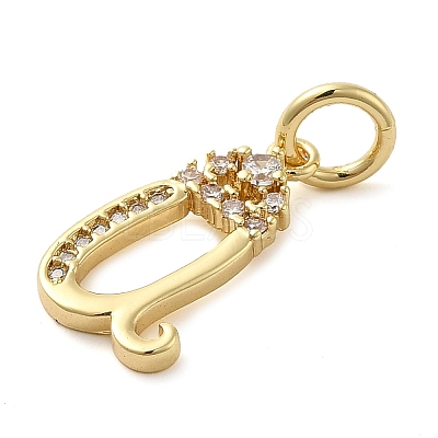 Brass Micro Pave Cubic Zirconia Pendants KK-M273-01G-U-1