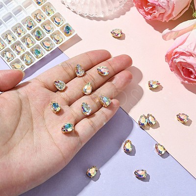 Preciosa&reg MAXIMA Crystal Sew-On Cups LS-Y-PRC-SD10-00030-200-G-1