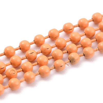 Handmade Brass Ball Chains KK-J276-16B-P08-1