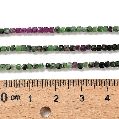 Natural Ruby in Zoisite Beads Strands G-K373-A02-01-1