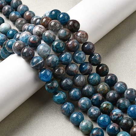 Natural Apatite Beads Strands G-D340-A02-10mm-1