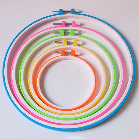 Plastic Cross Stitch Embroidery Hoops PW23031333162-1