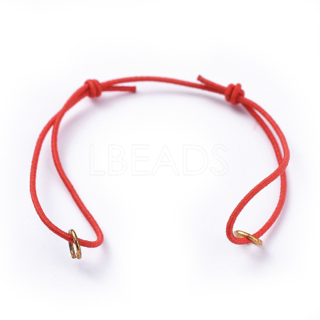 Elastic Cord Bracelet Making AJEW-JB00009-03-1